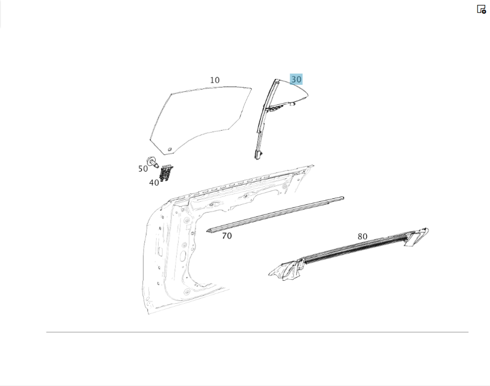 Mercedes-Benz  A1177300218 Глуха кватирка задніх правих дверей CLA C117 Одесса - изображение 2