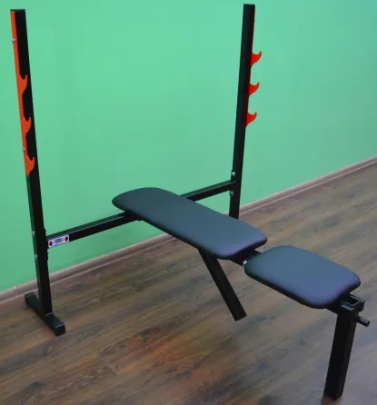 Лавка для жиму зі стійками Стандарт олімпійський Стійки, лавки для жиму і присідань регульована Київ