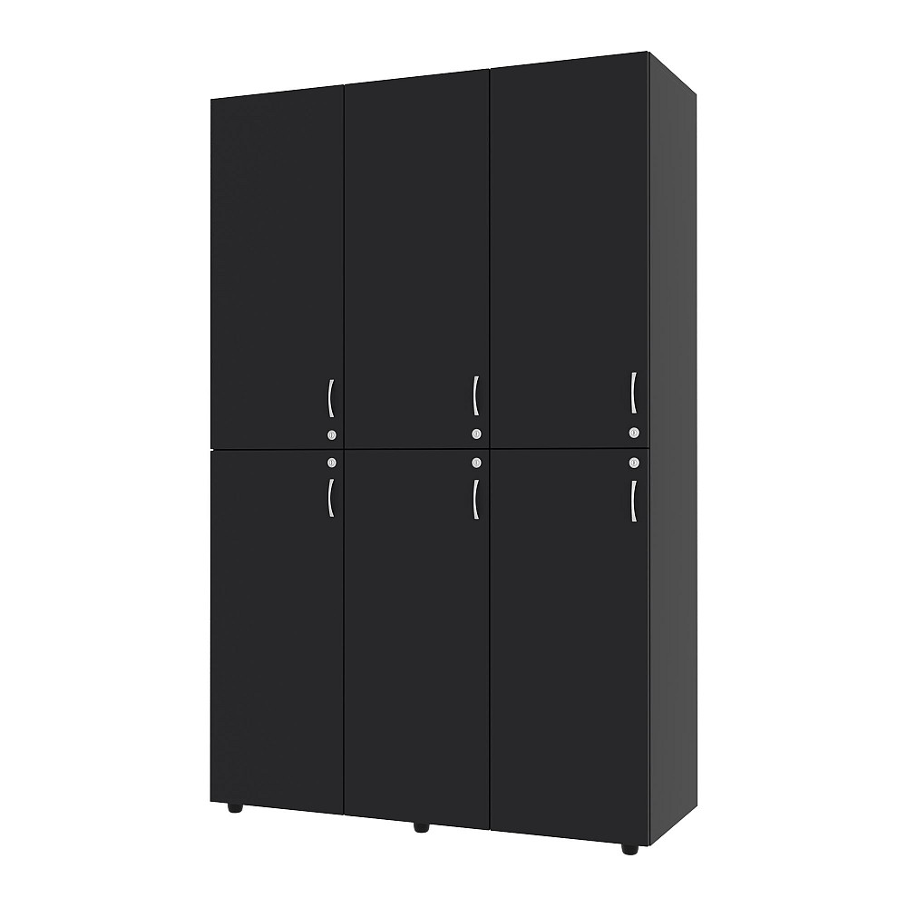 Шафа секційна для роздягальні ШС-1, Антрацит, 1200/468/1900 Львів - фото 1