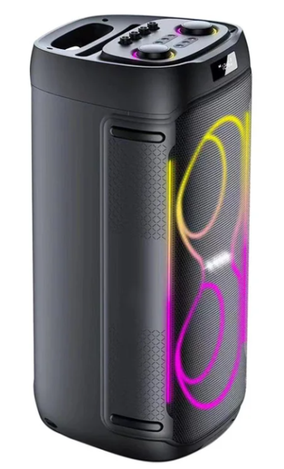 Акустична переносна колонка ZXX-5509 1200Вт 2x6,5" 265х265х620мм TWS/FM/USB/TF/BT/LED/REC/ДК/MIC Одеса - фото 6