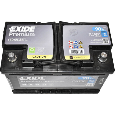 Акумулятор автомобільний EXIDE PREMIUM 90Ah Ев (-/+) 720EN (EA900) Вінниця - фото 2