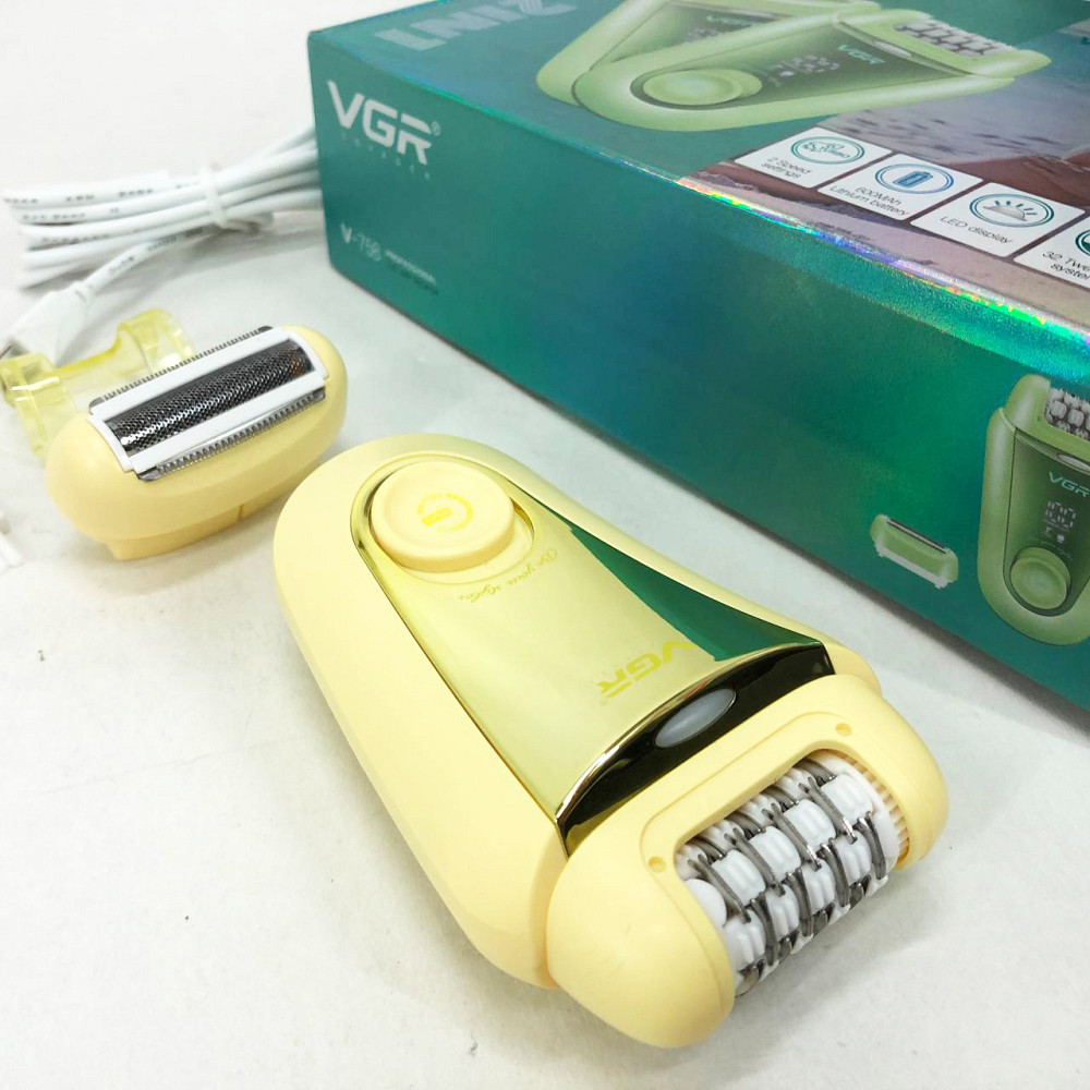 Домашняя электробритва женская GR, Эпилятор домашний аккумуляторный с насадками, Депилятор женский 3в1 LY-99 Львов - изображение 3