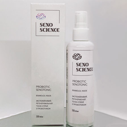 Тонік-спрей з пробіотиком заспокійливий, регенеруючий probiotic senotonic Senoscience 200 мл Дніпро - фото 1