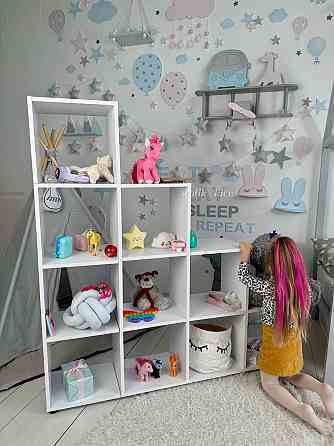 Стеллаж детский пирамидка. Полка для игрушек и книг Киев