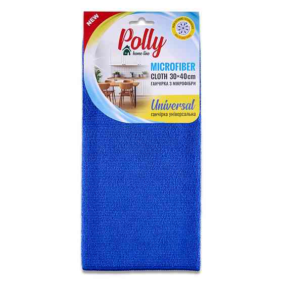 Тряпка из микрофибры Polly 30*40 см синяя Львов