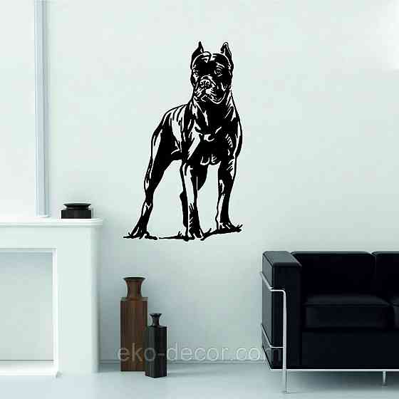 Декоративное настенное Панно «Кане-корсо», Декор на стену 110*65 см, Черный Киев