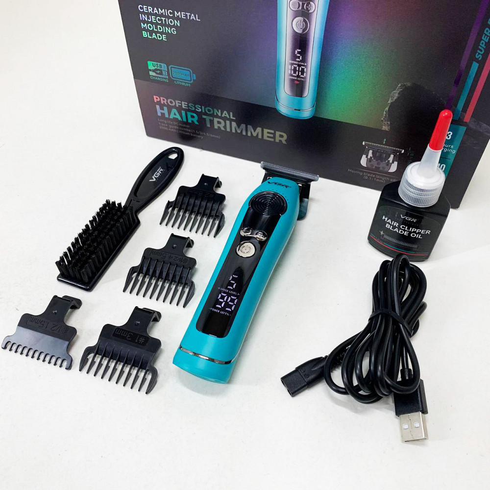 Машинка для окантовки акумуляторна VGR, Машинка для стрижки від акб, Професійний бездротовий тример SC-37 Івано-Франківськ - фото 4