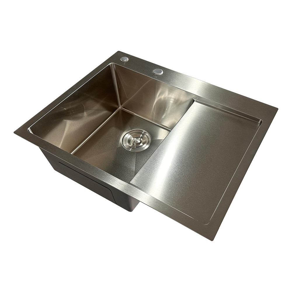 Мийка з нержавіючої сталі Mixxus MH6350L Nano-Silver (3.0/0.8) колір нержавійка (MI7044) Київ - фото 3