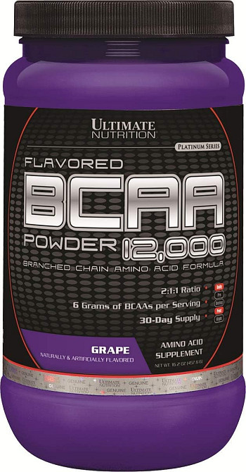 Амінокислоти Ultimate nutrition BCAA 12,000 457 г, Grape Луцьк - фото 2