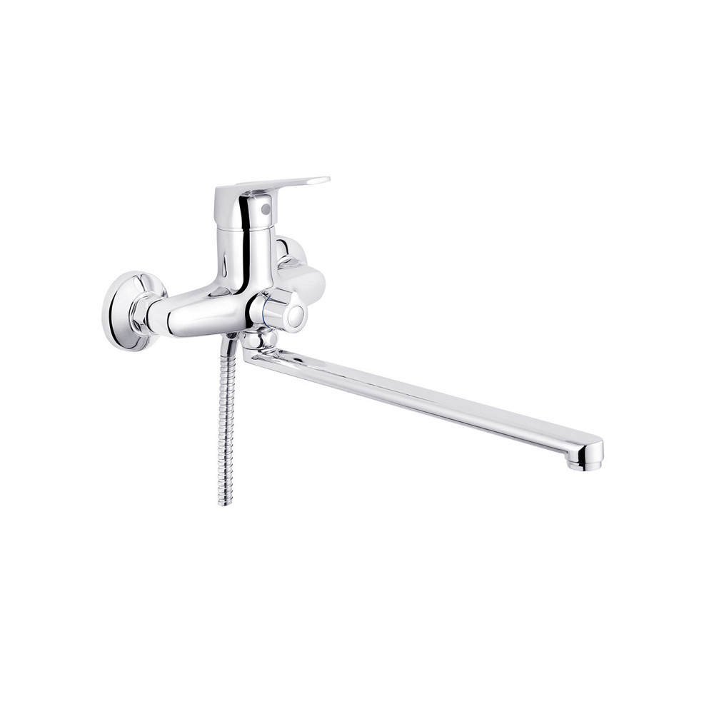 Змішувач для ванни Kroner KRM Odra - C070 з душовим гарнітуром, хром Київ - фото 1