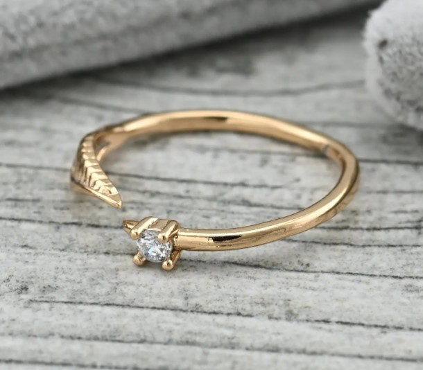 Кольцо Xuping детское 36488К, размер 13, 2мм, позолота 18К Киев - изображение 3