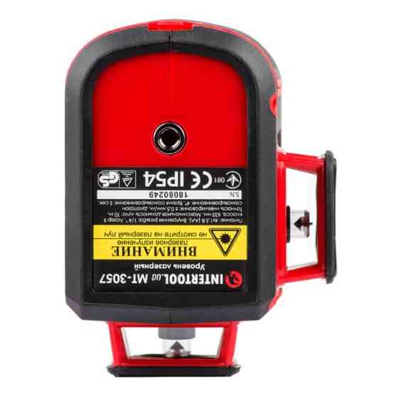 Лазерний рівень INTERTOOL MT-3057, 360°, 3 лазерні головки - зручний розмір і міцний корпус Львів