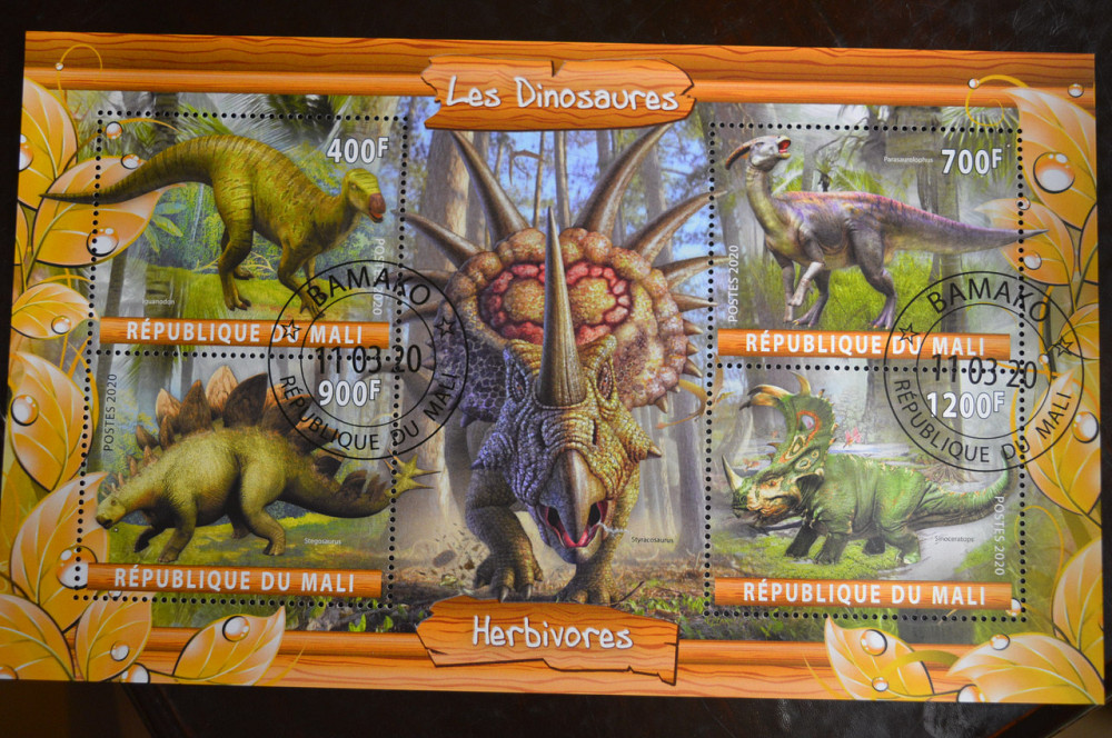 Мали. Марки. Фауна. Блок. 2020 год (В-2) Полтава - изображение 1