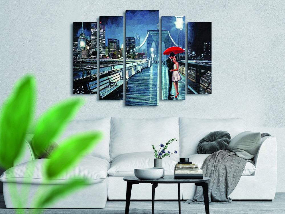 Модульна картина Закохані Місто Міст Art-250_5 ( 80х118см ) Київ - фото 2