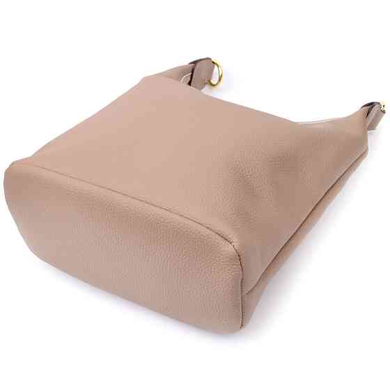 Жіноча сумка на плече з натуральної шкіри Бежева (Vintage) Київ