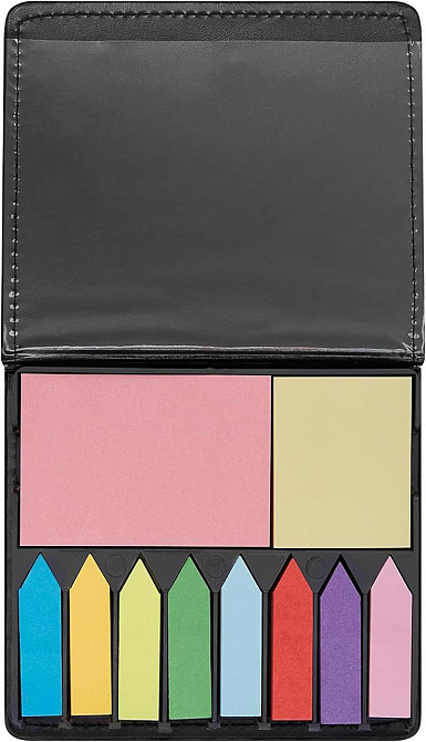 Бумажные стикеры 2000 шт разных форматов 12 цветов в PU кейсе для заметок и организации Киев - изображение 3