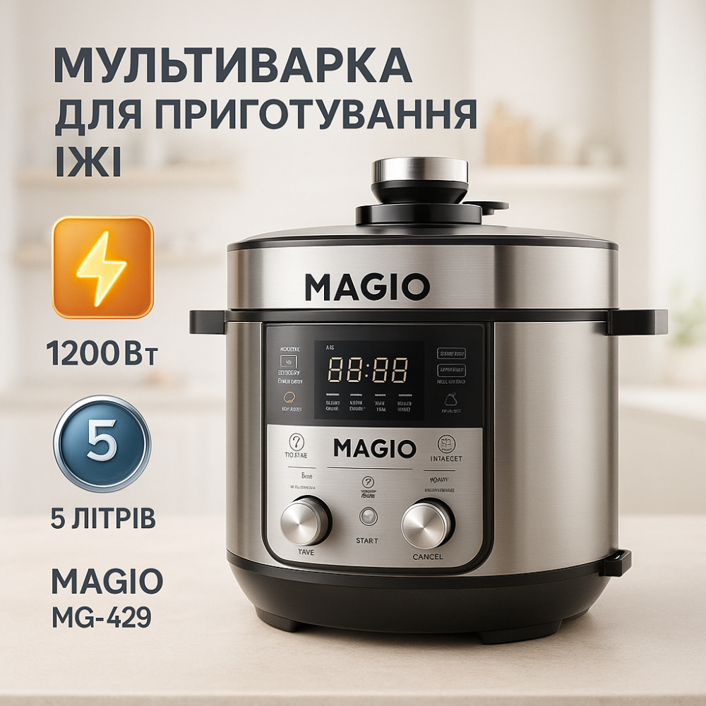 Скороварка 5л, Хороша бюджетна мультиварка, Чудова мультиварка для приготування їжі NC-64 Львів - фото 20