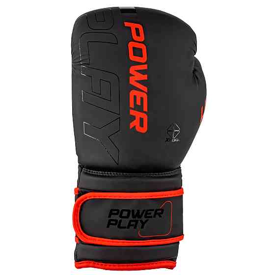 Боксерські рукавиці PowerPlay 3024 Ultra Mat Чорно-Червоні 16 унцій Кам'янське