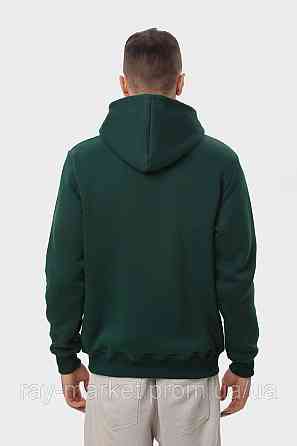 Худі чоловіче базове утеплене RAY BASIC темно-зелене (U0401M-Bottle Green) Київ