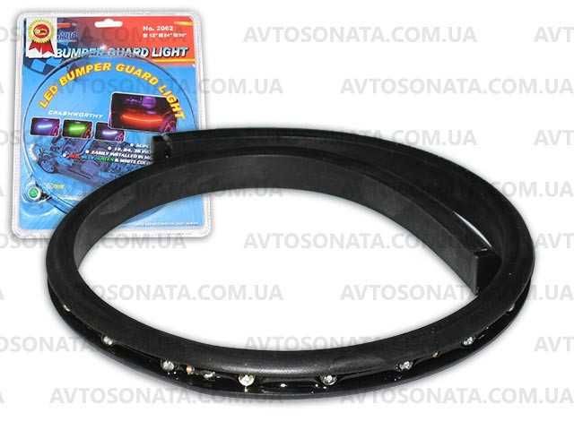 Подсветка гибкая 2062B 24LEDх60см синяя/резинов.основа Винница - изображение 2