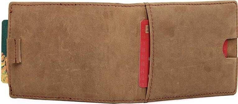 Зажим для денег Vintage 14532 из натуральной кожи Коричневый Киев - изображение 8