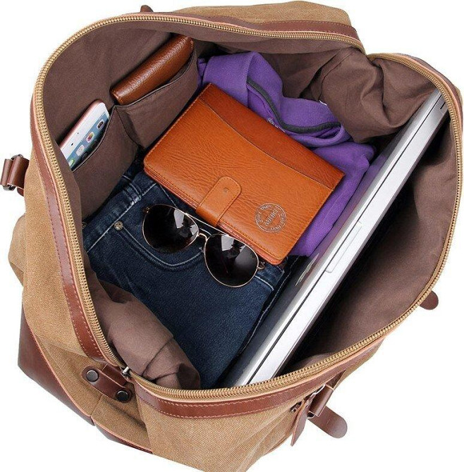 Сумка дорожня Vintage 14580 Коричнева Київ - фото 10