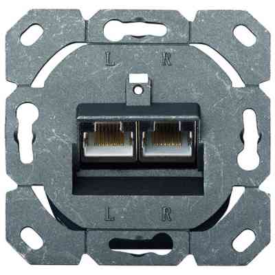 Комп&apos;ютерна розетка Digitus 2xRJ45 FTP, для відкритої проводки (DN-9002-N) Вінниця