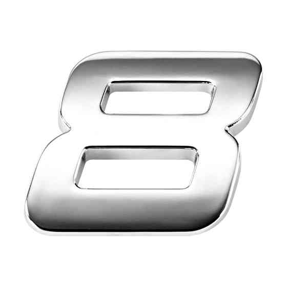 Наклейка 3 см Цифра 8 Київ