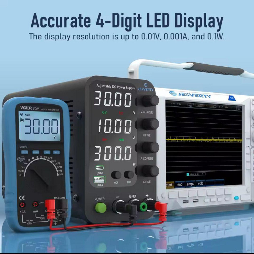 Лабораторный Блок Питания SPS-12003V 120В 3А с USB, ОCP, CV/CC Киев - изображение 2