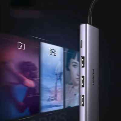 Концентратор Ugreen USB 3.0 to 4xUSB 3.0 CM473 (20805) Винница