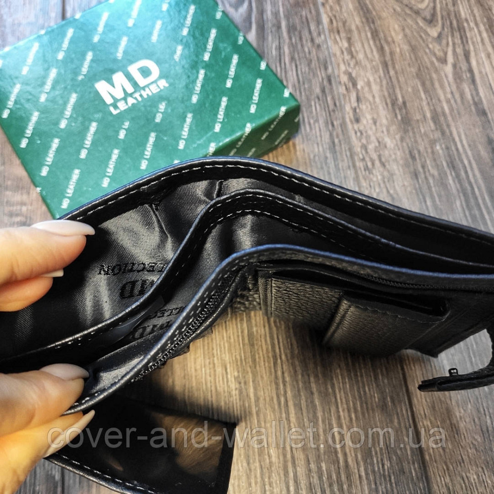 Вертикальный мужской кошелек среднего размера с мягкой кожи Marco Coverna 190415-MC Киев - изображение 8