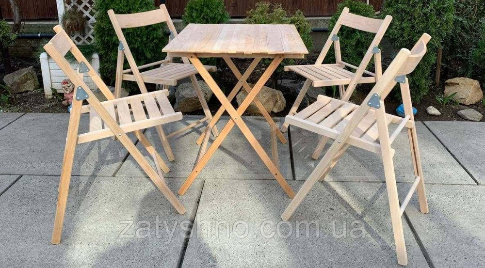 Набор складной мебели из бука Киев - изображение 4
