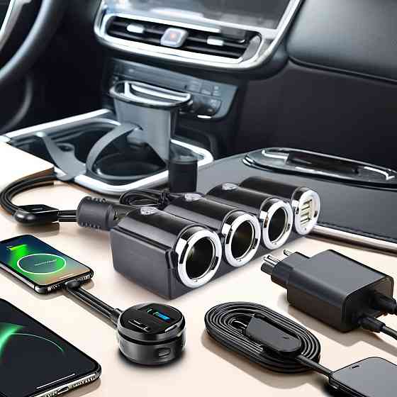 Автомобільний зарядний пристрій прикурювач 2хUSB,120W,CTC-611 SBR Київ