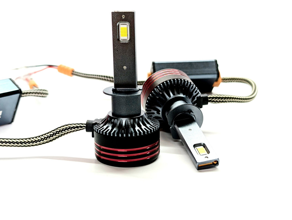 Комплект светодиодных ламп M8 PRO H1 (P14,5s) 55W Canbus 6000K 12000Lm 12/24V Харьков - изображение 3