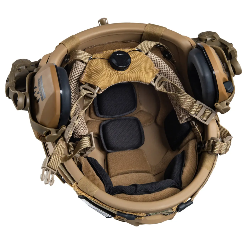 Комплект шолом Fast Team Wendy NIJ IIIA + навушники Walkers Razor + кріплення Чебурашки + кавер (Мультикам) S Київ - фото 4