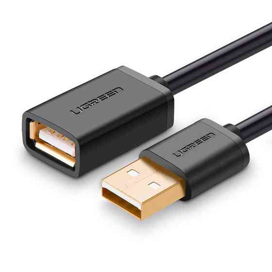 USB-кабель подовжувач Ugreen USB 2.0 US103 (AM/AF штекер - гніздо, Чорний, 3м) Николаев