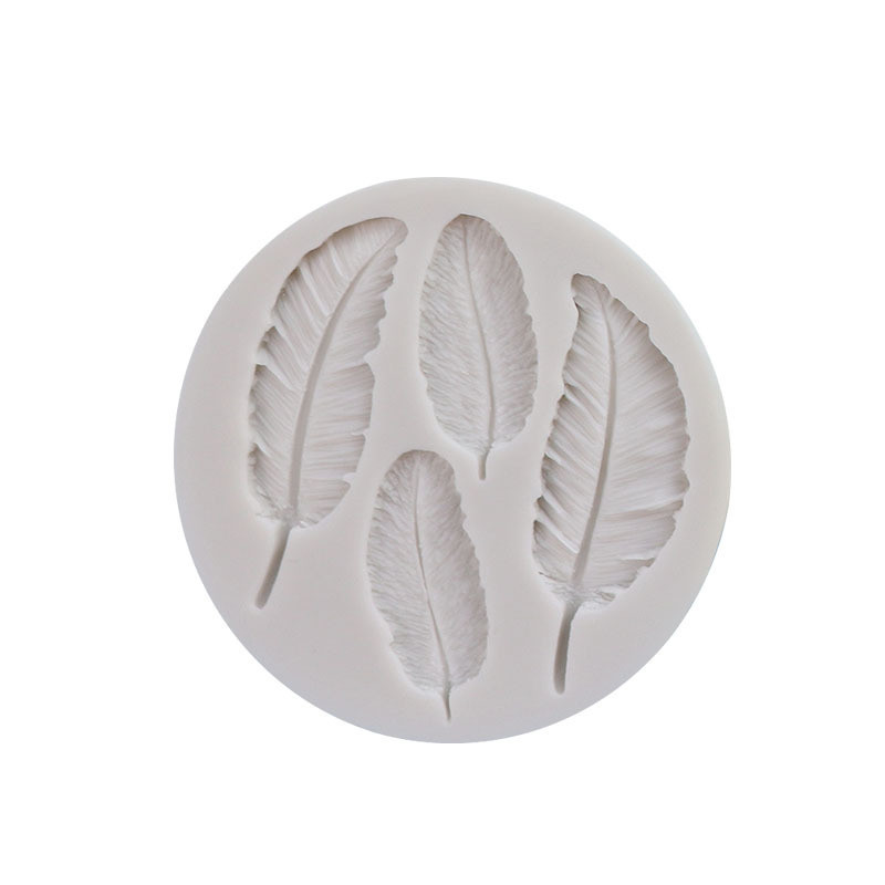 Молд силиконовый Перышки 88 мм серый Киев - изображение 4