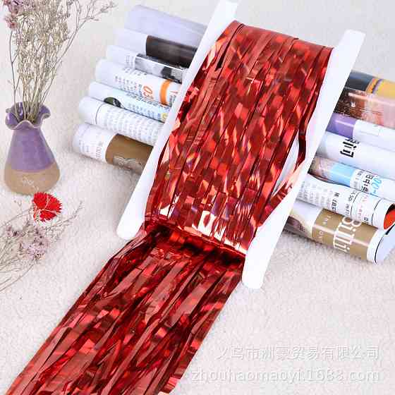 Дождик на фотозону с голограммой 1 м на 1 м красный Киев