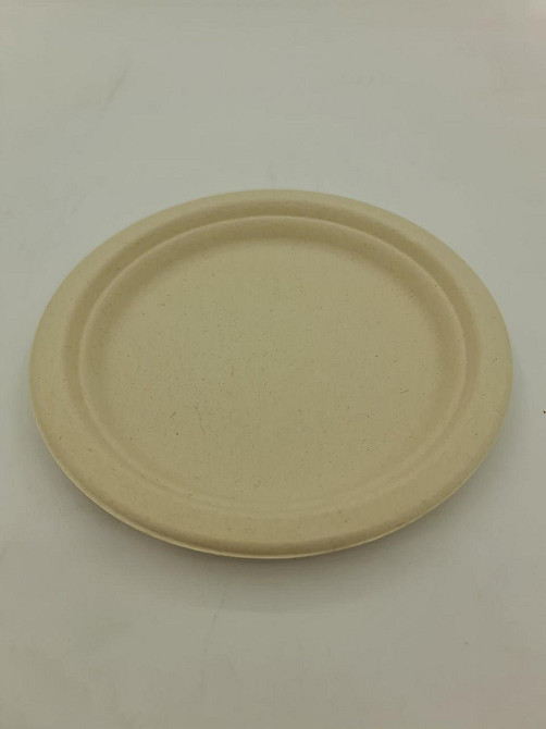 Тарелка бумажная круглая 160мм бежевая  D-7  (50 шт) Харьков - изображение 3