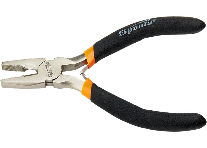 Плоскогубцы Mini, 130 мм, никелированные, авторазжим SPARTA Полтава - изображение 1