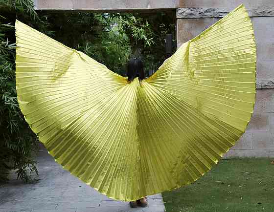 Золотые крылья RESTEQ для шоу и танцев — блестящие декоративные крылья для вечеринки, фотосессий и карнавалов Киев