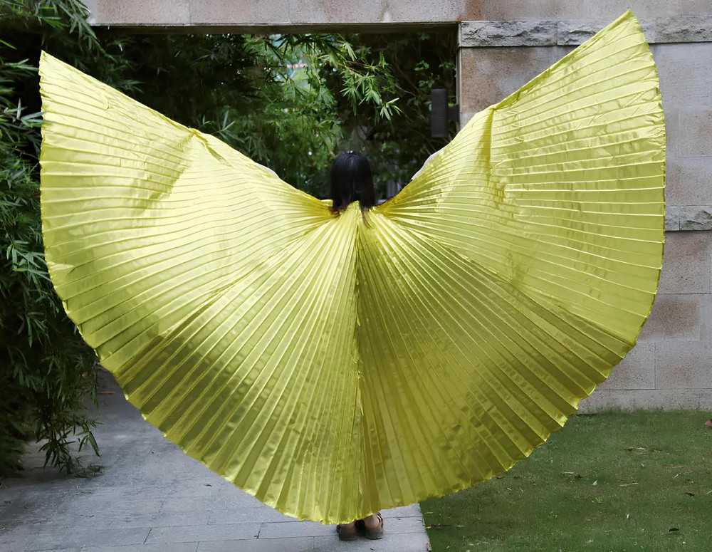 Золотые крылья RESTEQ для шоу и танцев — блестящие декоративные крылья для вечеринки, фотосессий и карнавалов Киев - изображение 3