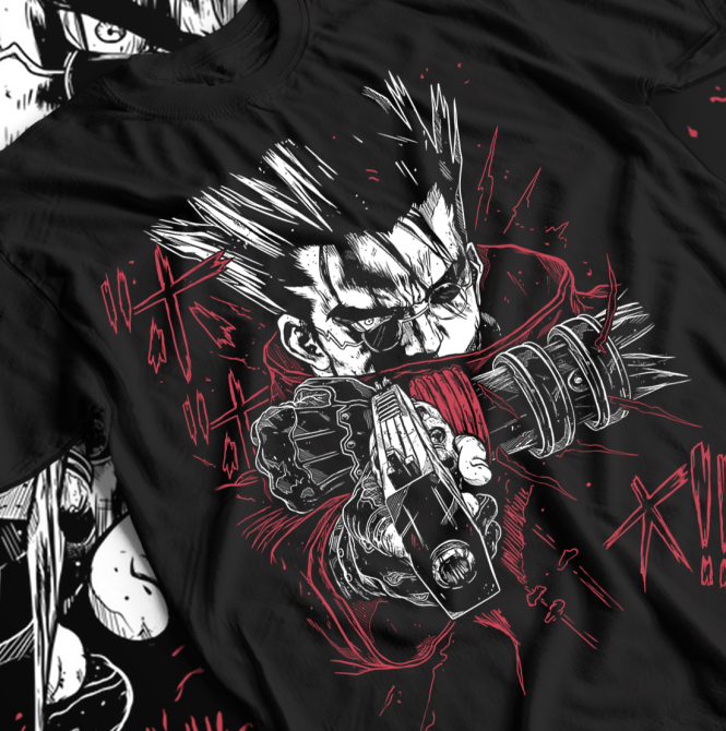 Футболка аниме Тригун Васх Стампеде Моон оверсайз (S/M/L) Черний AnimeJ0627 Днепр - изображение 1