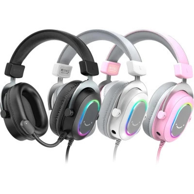 Наушники Fifine H6 RGB 7.1 Pink (H6P) Винница - изображение 5