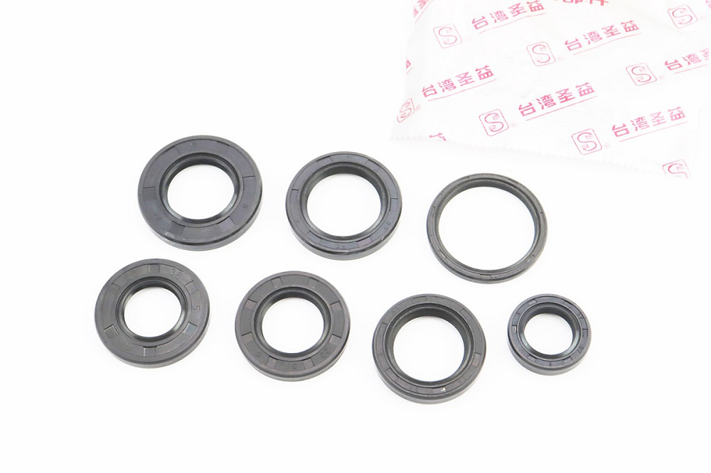 Сальники к-кт 7шт (17x27x6; 20x38x5; 22x38x6; 24x43x6; 25x37x6; 27x40x6; 34x41x4) двигуна, Suzuki AD100 Київ - фото 1