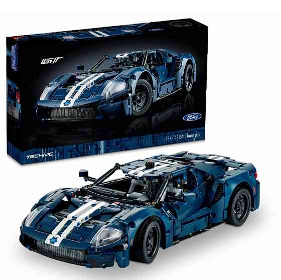 Конструктор машинка Technic Ford GT 2022, 1466 деталей маштаб 1:10  Форд  Синый Киев