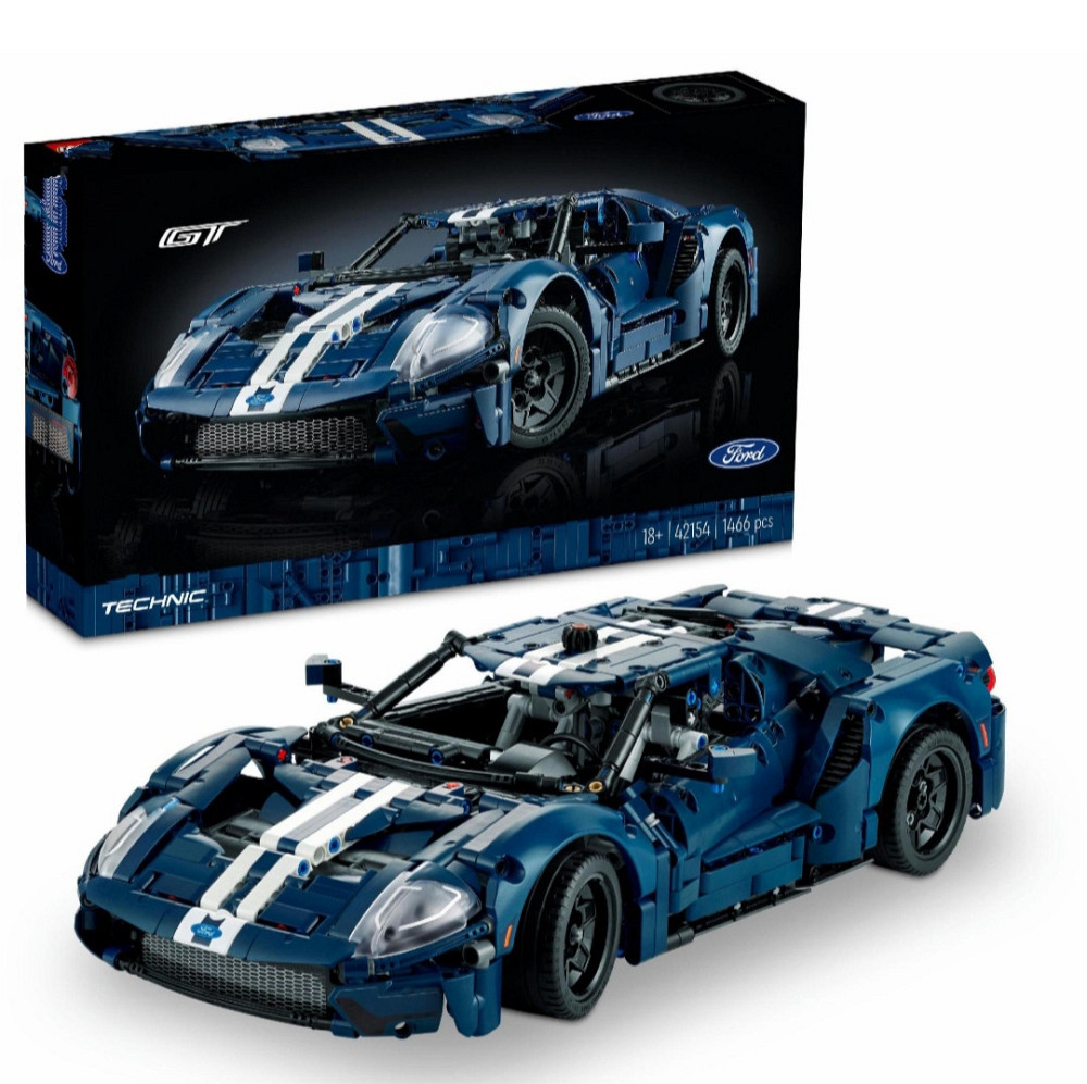 Конструктор машинка Technic Ford GT 2022, 1466 деталей маштаб 1:10  Форд  Синый Киев - изображение 1
