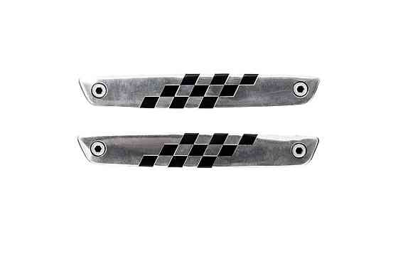 Наклейка (набор) шильдик CHECKE FLAGS (13.5x2см) Мукачево