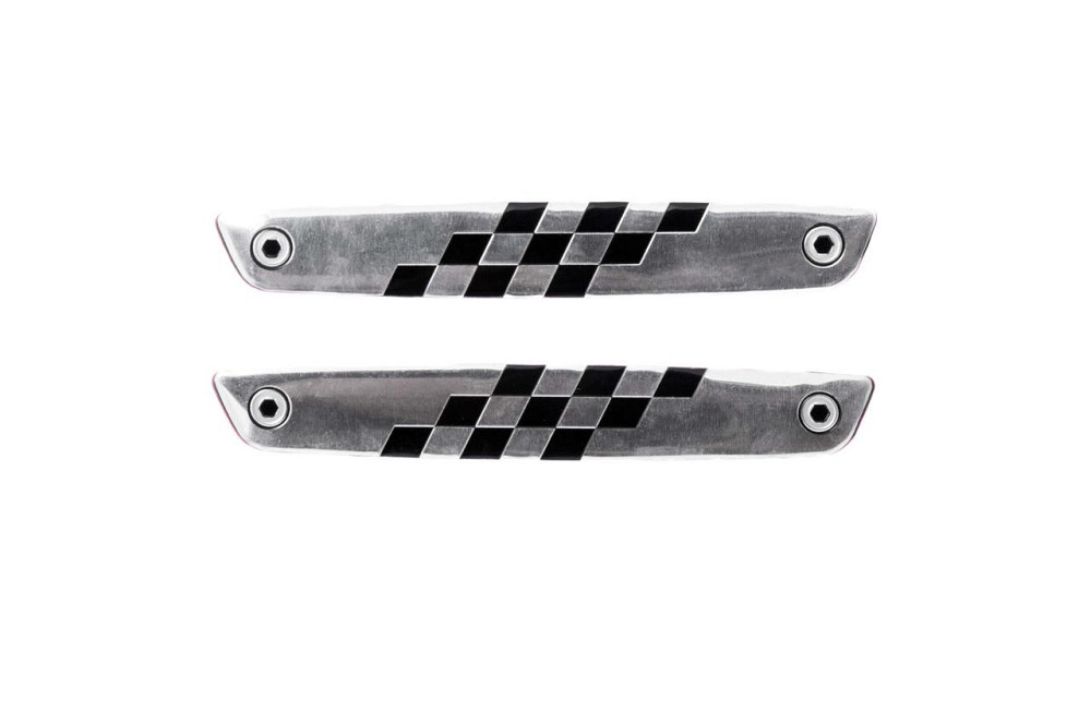 Наклейка (набор) шильдик CHECKE FLAGS (13.5x2см) Мукачево - изображение 1