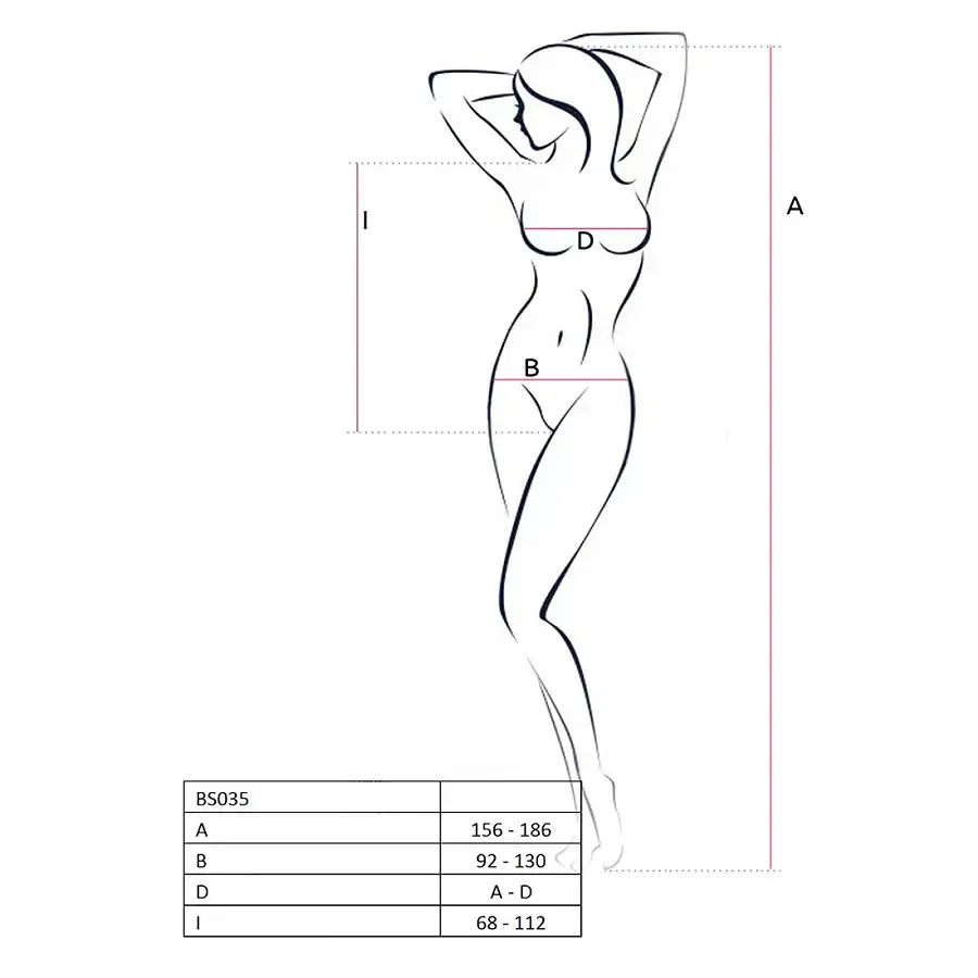 Бодистокинг Passion BS035 pink, боди, имитация топа и трусиков Львів - фото 4